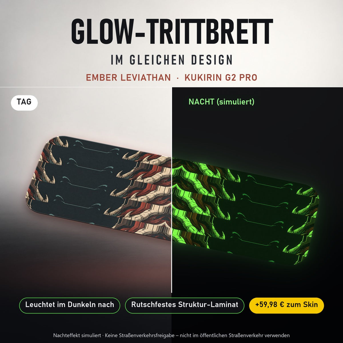 Glow-Trittbrett – EMBER LEVIATHAN, Tag/Nacht