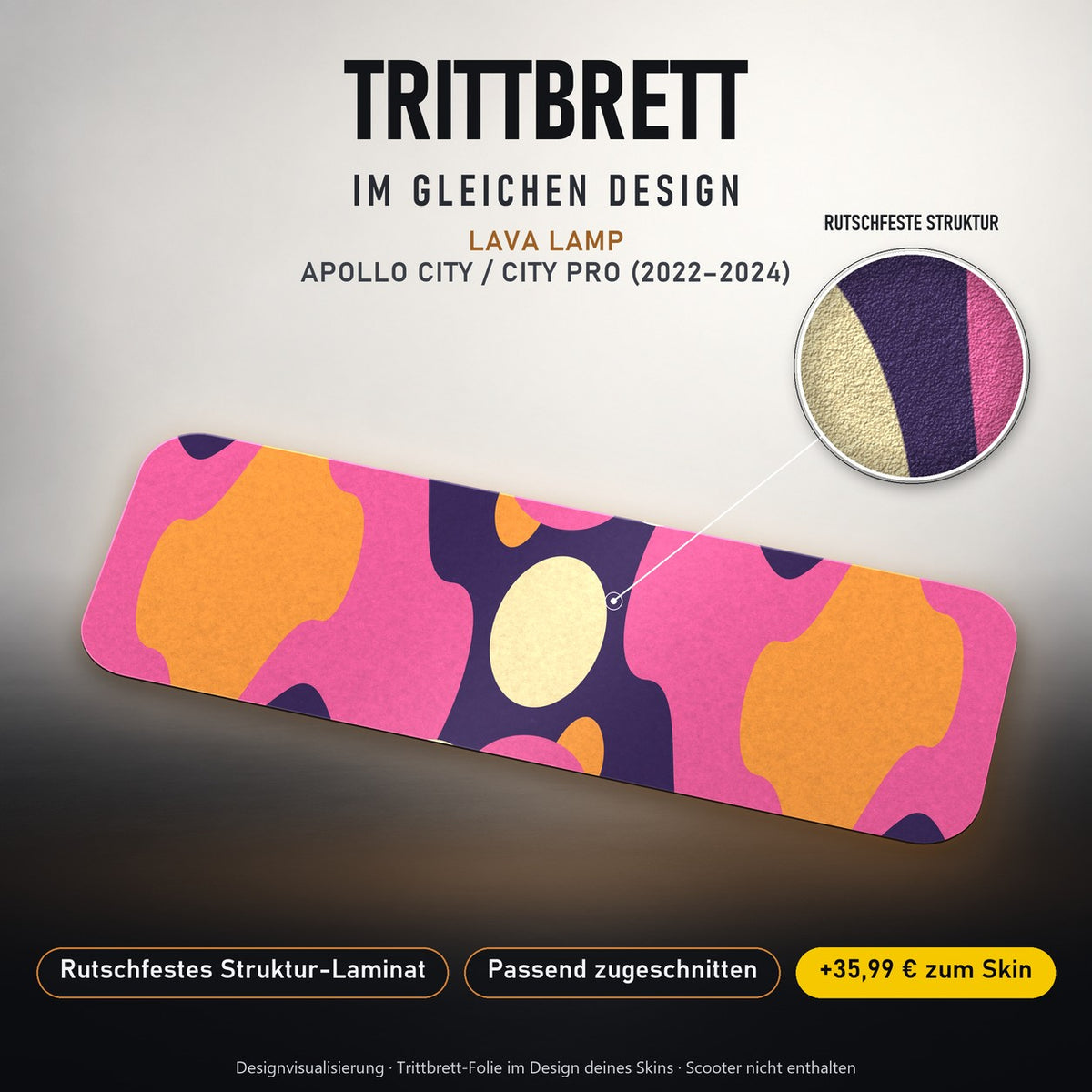 Trittbrett im gleichen Design – LAVA LAMP
