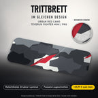 Trittbrett im gleichen Design – URBAN RED CAMO