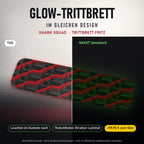 Glow-Trittbrett – SHARK SQUAD, Tag/Nacht
