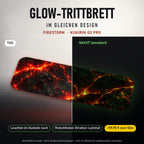 Glow-Trittbrett – FIRESTORM, Tag/Nacht