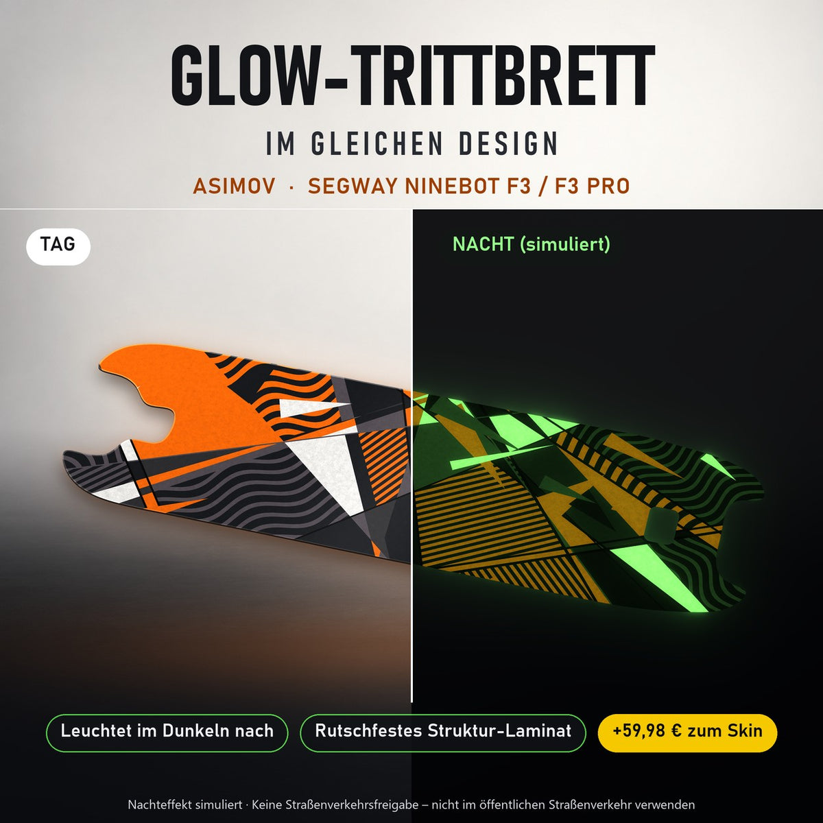Glow-Trittbrett – ASIMOV, Tag/Nacht