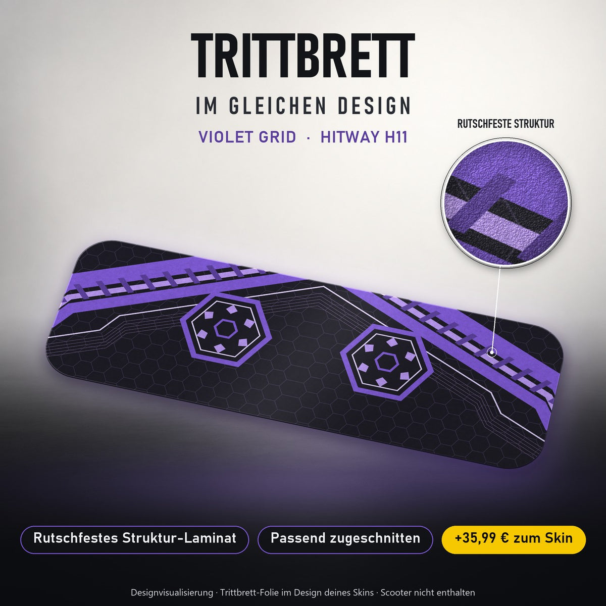 Trittbrett im gleichen Design – VIOLET GRID