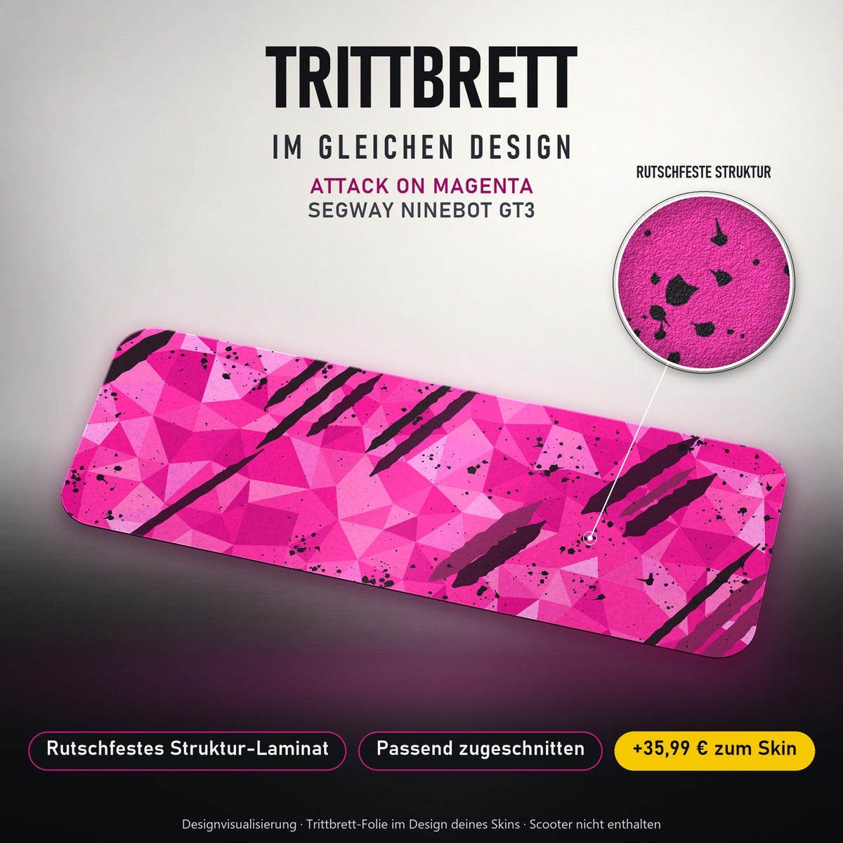 Trittbrett im gleichen Design – ATTACK ON MAGENTA