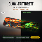 Glow-Trittbrett – HELLFIRE, Tag/Nacht