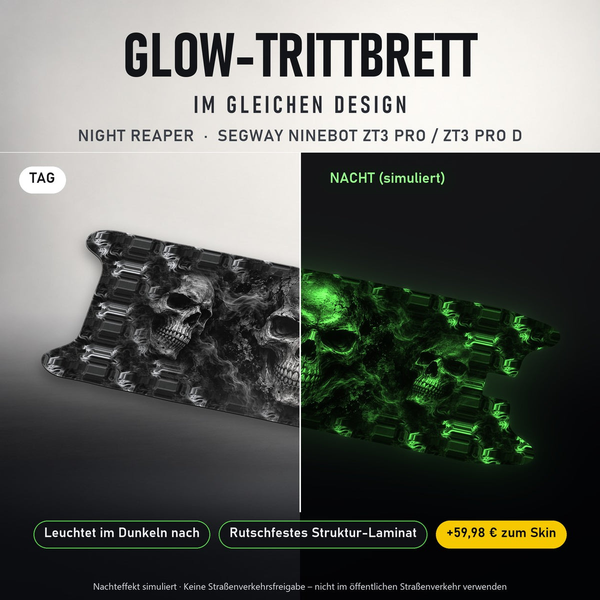 Glow-Trittbrett – NIGHT REAPER, Tag/Nacht