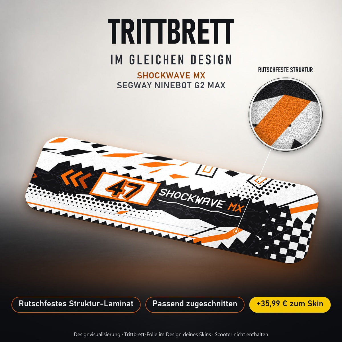 Trittbrett im gleichen Design – SHOCKWAVE MX