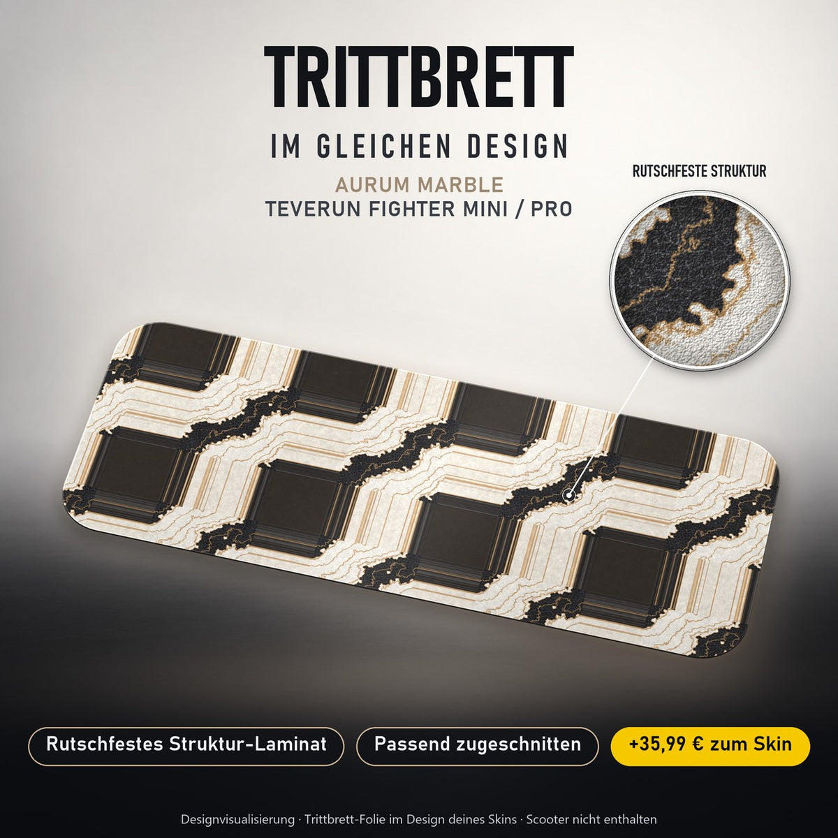Trittbrett im gleichen Design – AURUM MARBLE