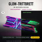 Glow-Trittbrett – NEON HEARTBEAT, Tag/Nacht