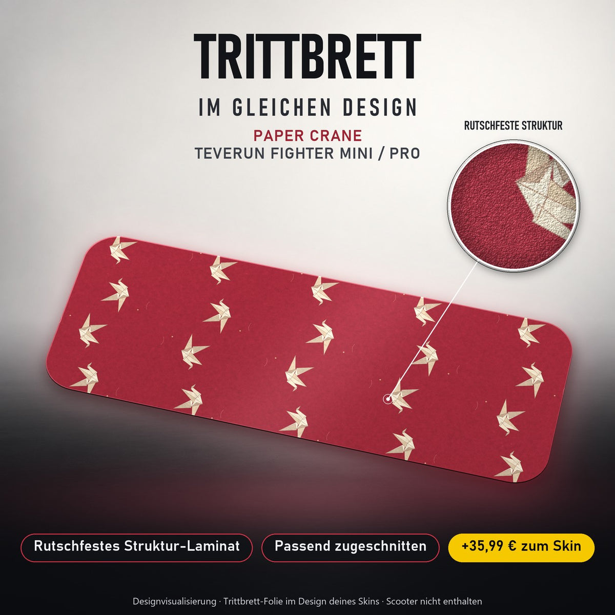 Trittbrett im gleichen Design – PAPER CRANE