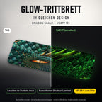 Glow-Trittbrett – DRAGON SCALE, Tag/Nacht