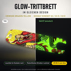 Glow-Trittbrett – CRIMSON DRAGON YELLOW, Tag/Nacht