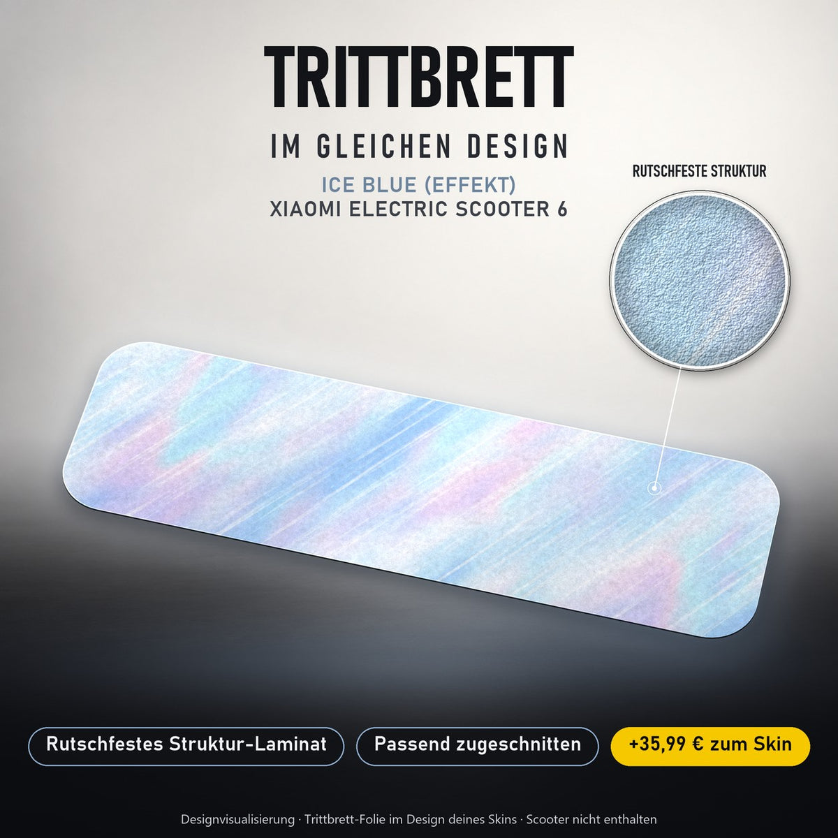 Trittbrett im gleichen Design – ICE BLUE (EFFEKT)