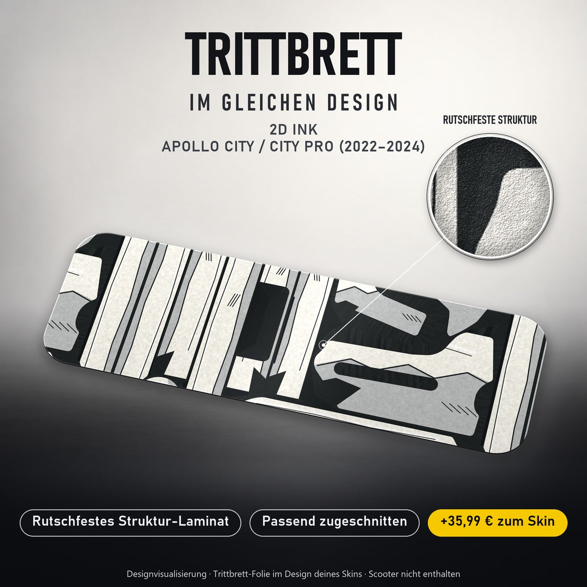 Trittbrett im gleichen Design – 2D INK