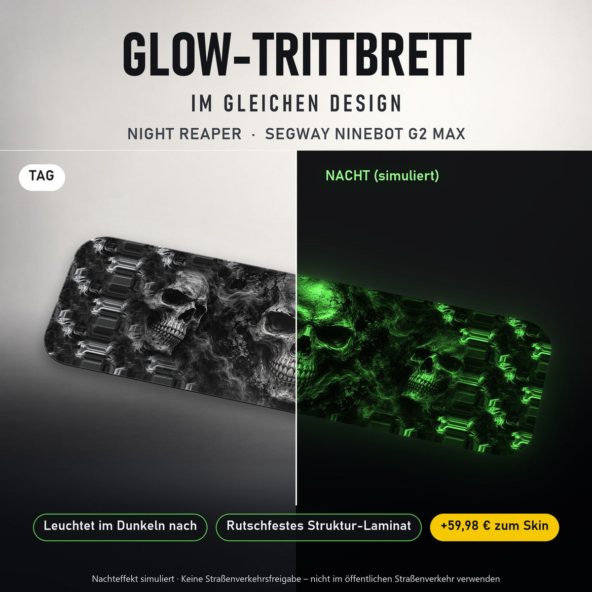 Glow-Trittbrett – NIGHT REAPER, Tag/Nacht