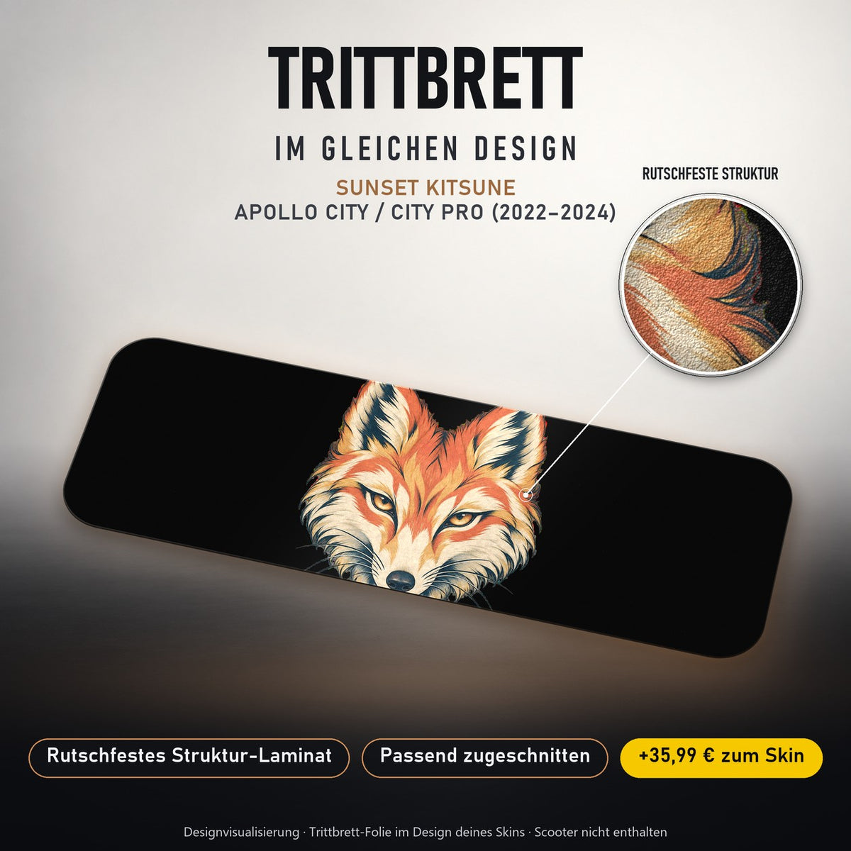 Trittbrett im gleichen Design – SUNSET KITSUNE