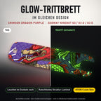Glow-Trittbrett – CRIMSON DRAGON PURPLE, Tag/Nacht