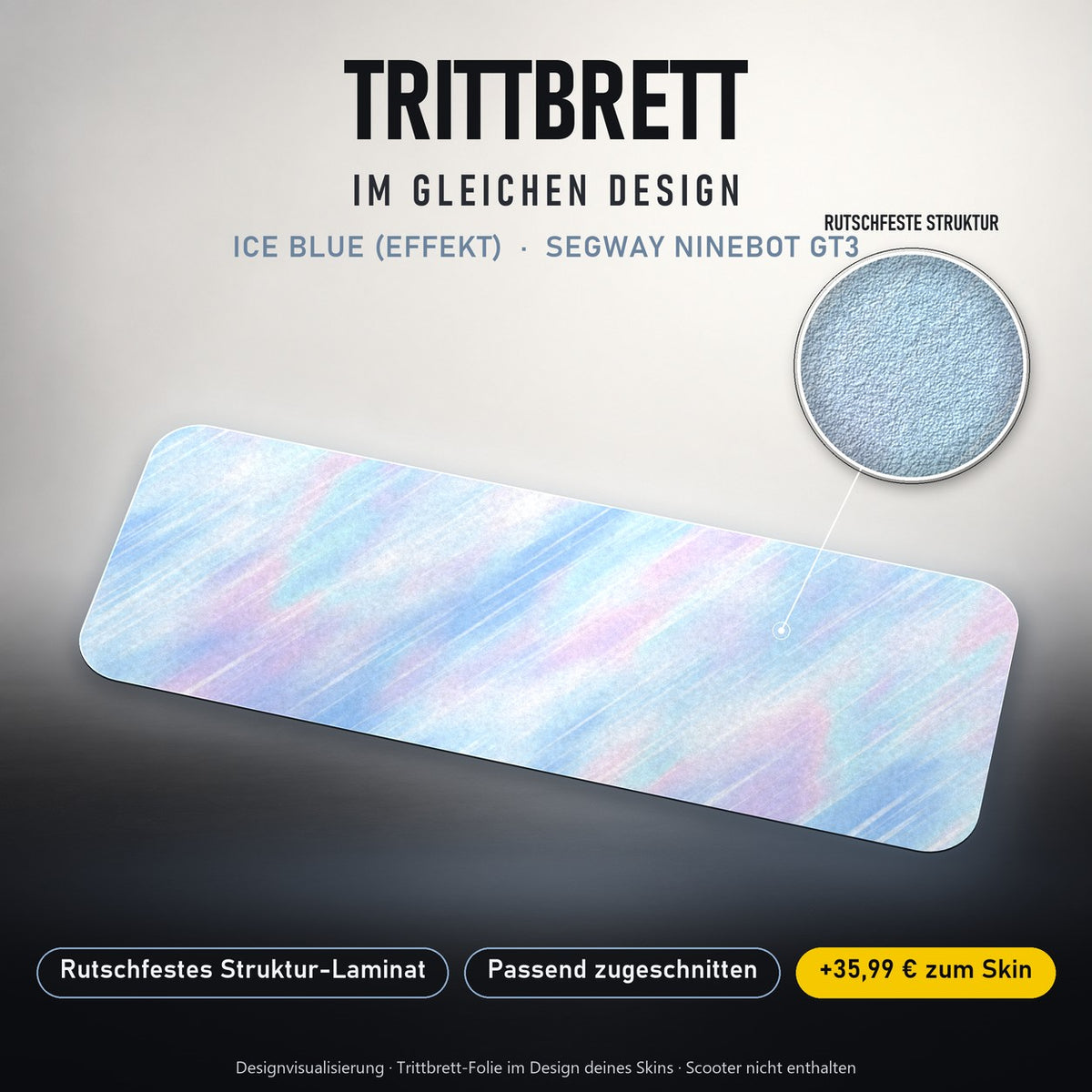 Trittbrett im gleichen Design – ICE BLUE (EFFEKT)