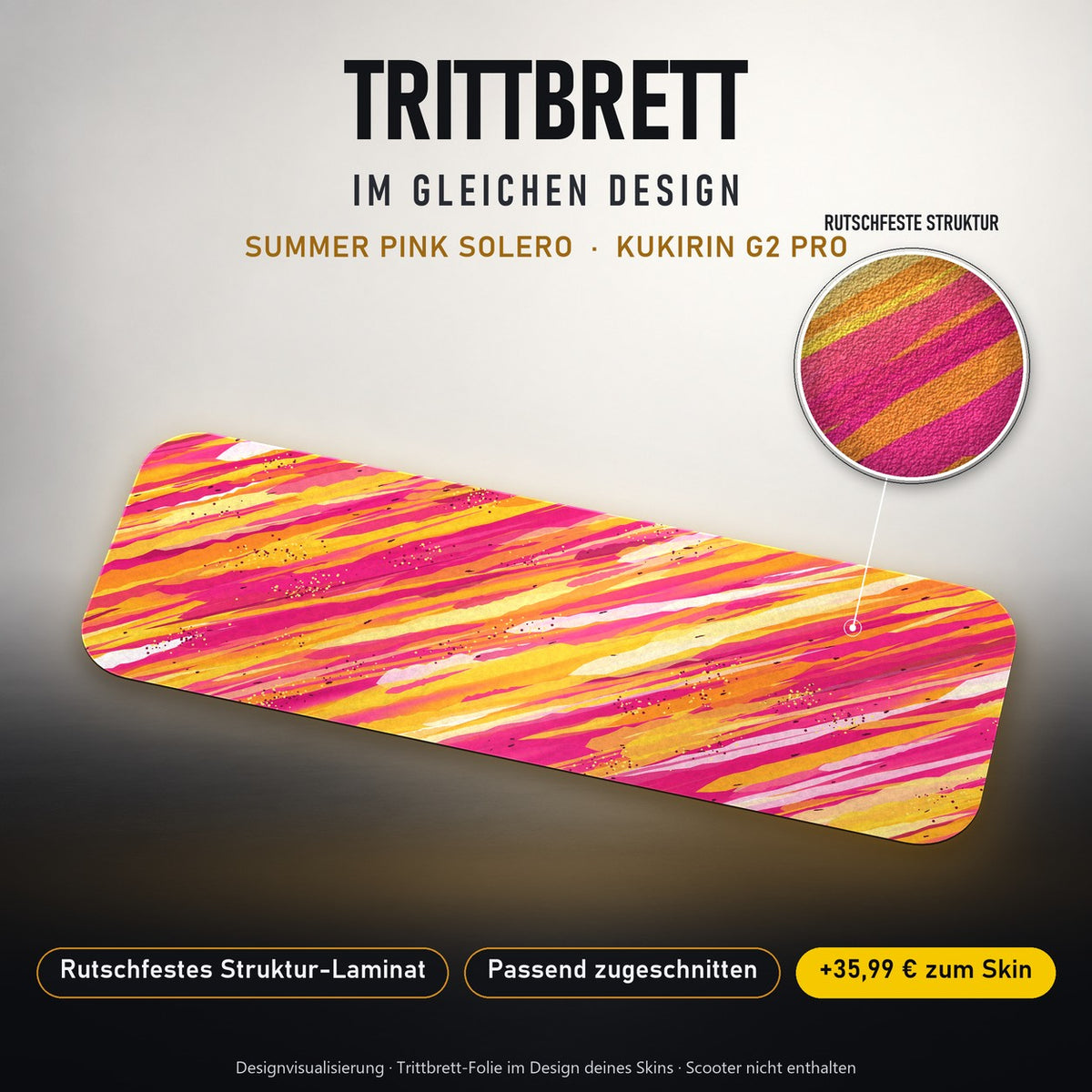 Trittbrett im gleichen Design – SUMMER PINK SOLERO
