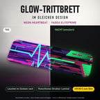 Glow-Trittbrett – NEON HEARTBEAT, Tag/Nacht