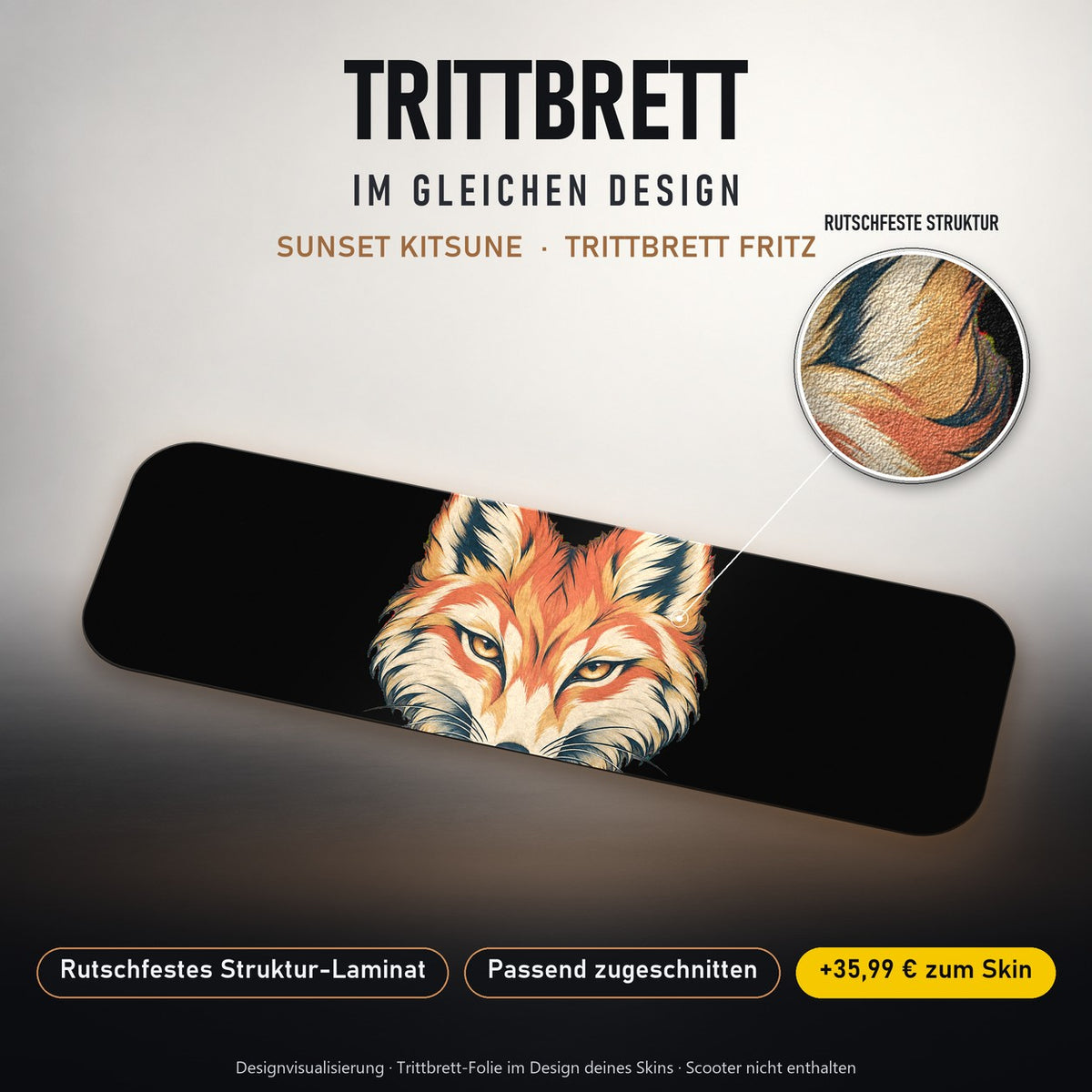 Trittbrett im gleichen Design – SUNSET KITSUNE