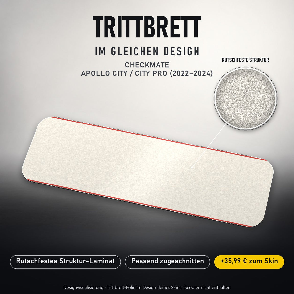 Trittbrett im gleichen Design – CHECKMATE