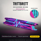 Trittbrett im gleichen Design – NEON HEARTBEAT
