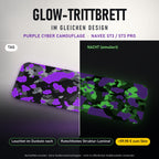 Glow-Trittbrett – PURPLE CYBER CAMOUFLAGE, Tag/Nacht