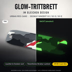 Glow-Trittbrett – URBAN RED CAMO, Tag/Nacht