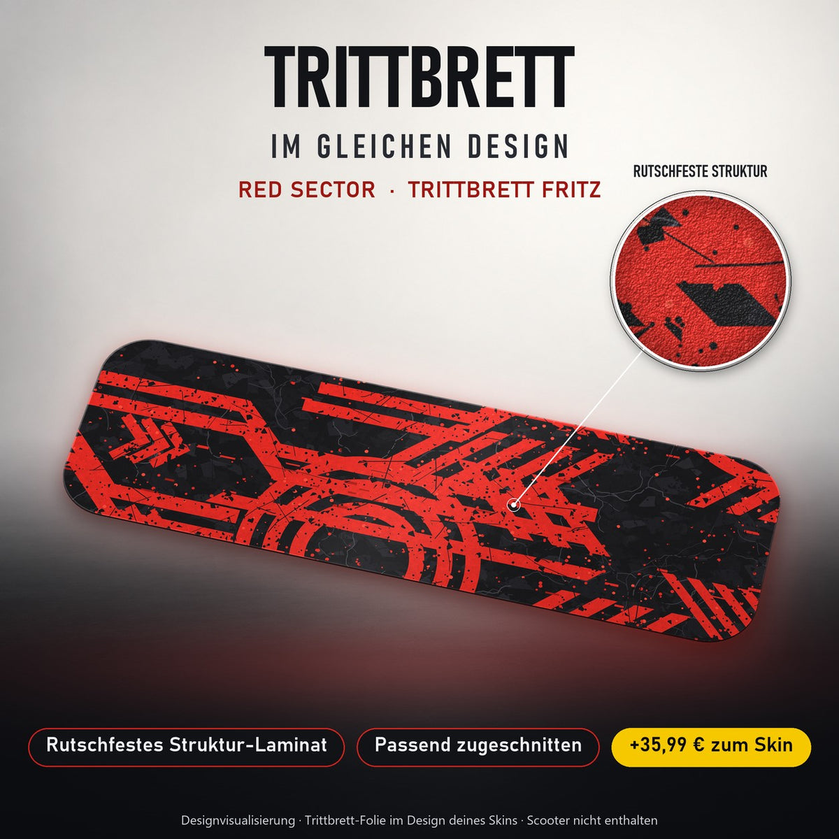 Trittbrett im gleichen Design – RED SECTOR