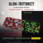 Glow-Trittbrett – 240P RED CAMOUFLAGE, Tag/Nacht