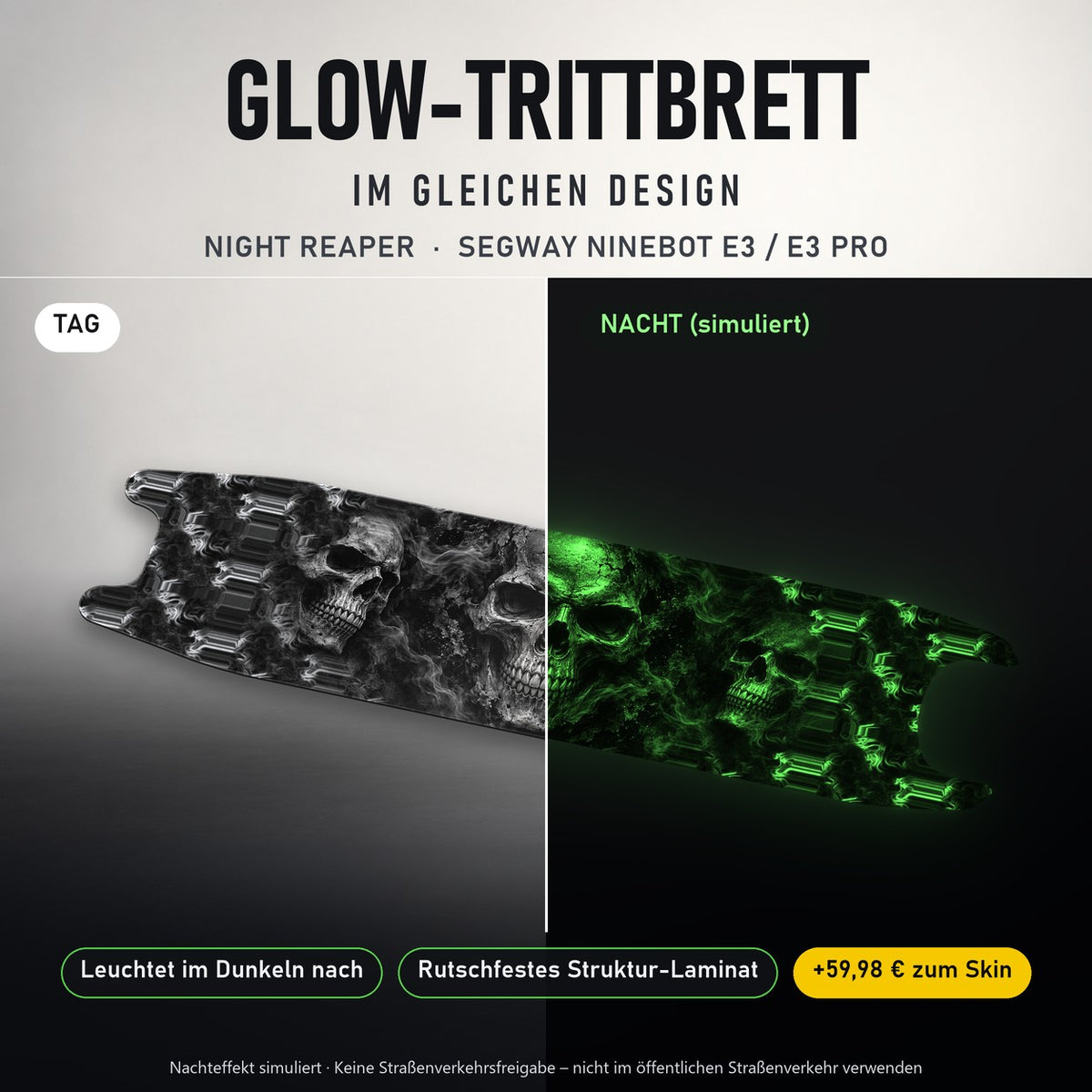 Glow-Trittbrett – NIGHT REAPER, Tag/Nacht