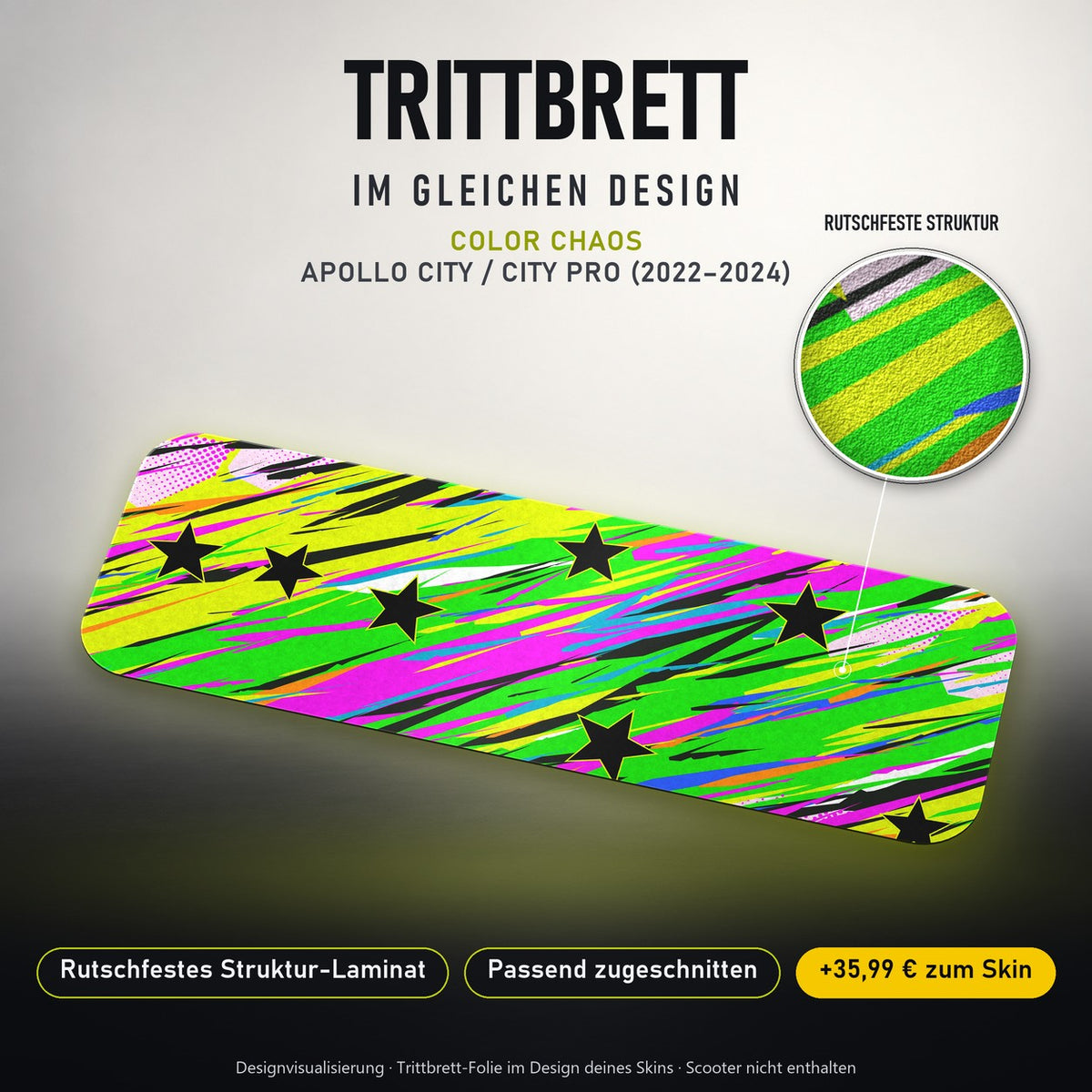 Trittbrett im gleichen Design – COLOR CHAOS