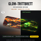 Glow-Trittbrett – HELLFIRE, Tag/Nacht