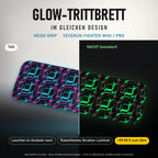 Glow-Trittbrett – NEON DRIP, Tag/Nacht