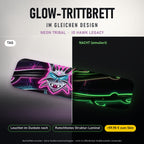 Glow-Trittbrett – NEON TRIBAL, Tag/Nacht