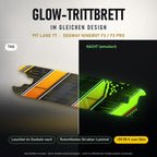 Glow-Trittbrett – PIT LANE 77, Tag/Nacht