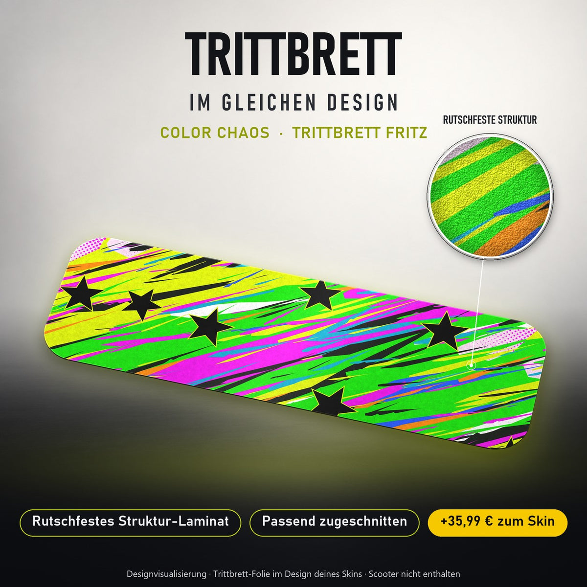 Trittbrett im gleichen Design – COLOR CHAOS
