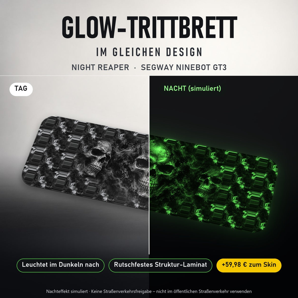 Glow-Trittbrett – NIGHT REAPER, Tag/Nacht