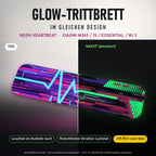 Glow-Trittbrett – NEON HEARTBEAT, Tag/Nacht