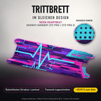 Trittbrett im gleichen Design – NEON HEARTBEAT