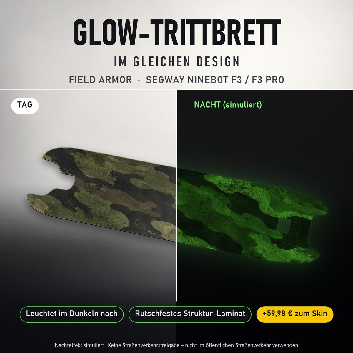 Glow-Trittbrett – FIELD ARMOR, Tag/Nacht