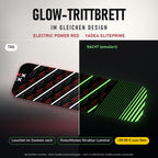 Glow-Trittbrett – ELECTRIC POWER RED, Tag/Nacht