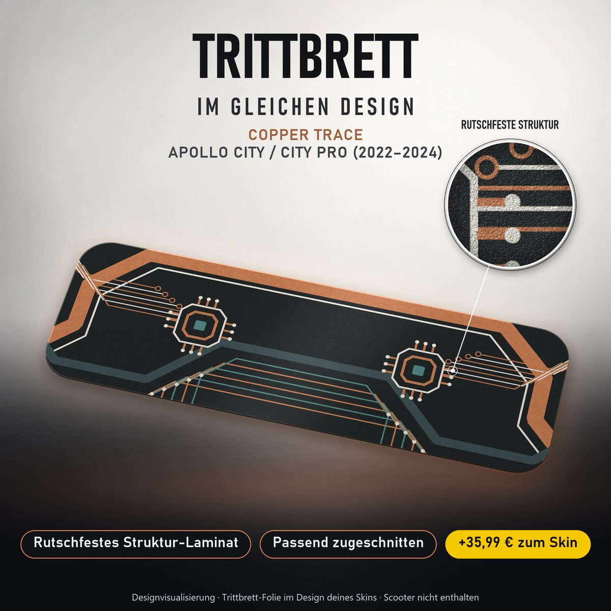 Trittbrett im gleichen Design – COPPER TRACE