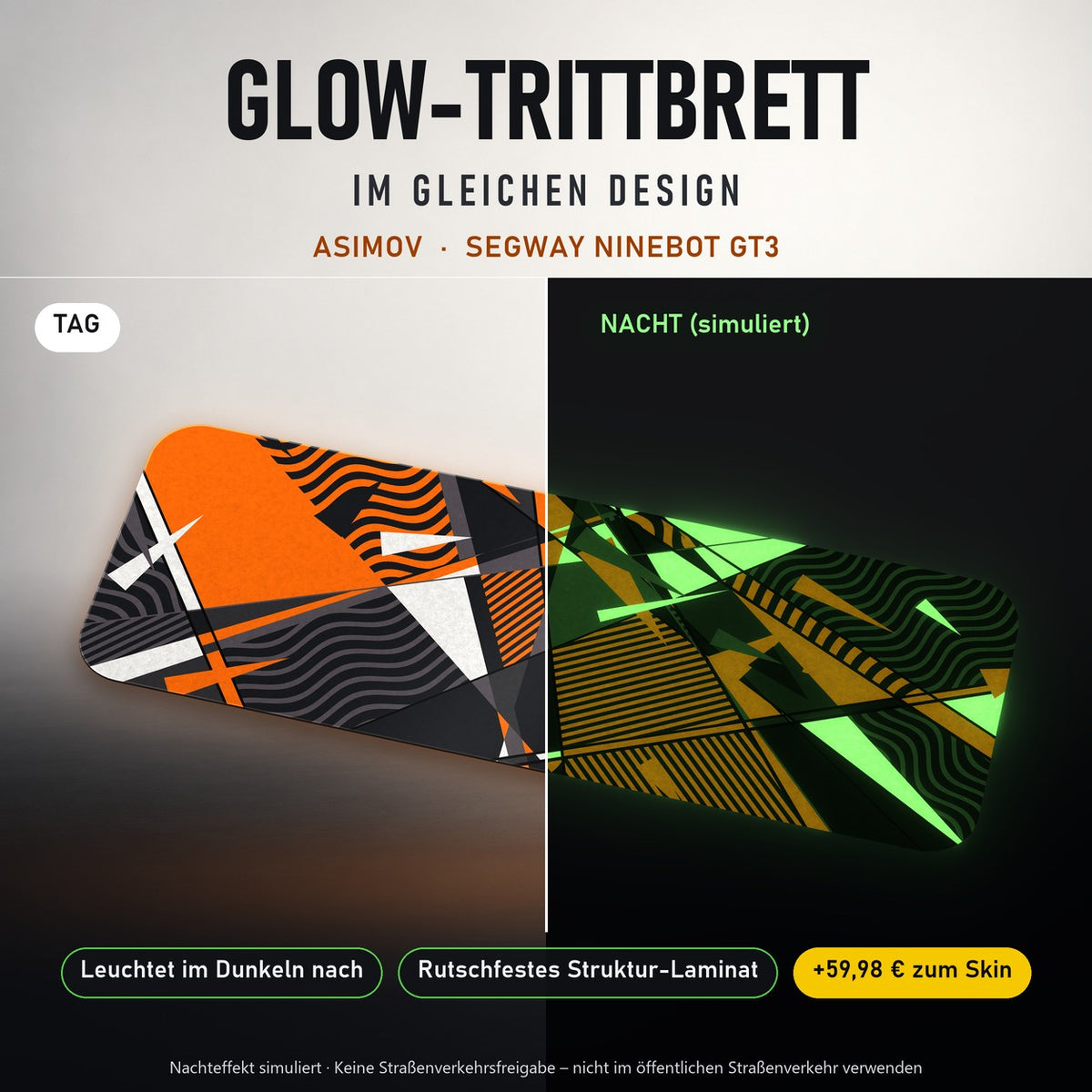 Glow-Trittbrett – ASIMOV, Tag/Nacht