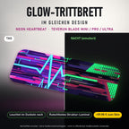 Glow-Trittbrett – NEON HEARTBEAT, Tag/Nacht