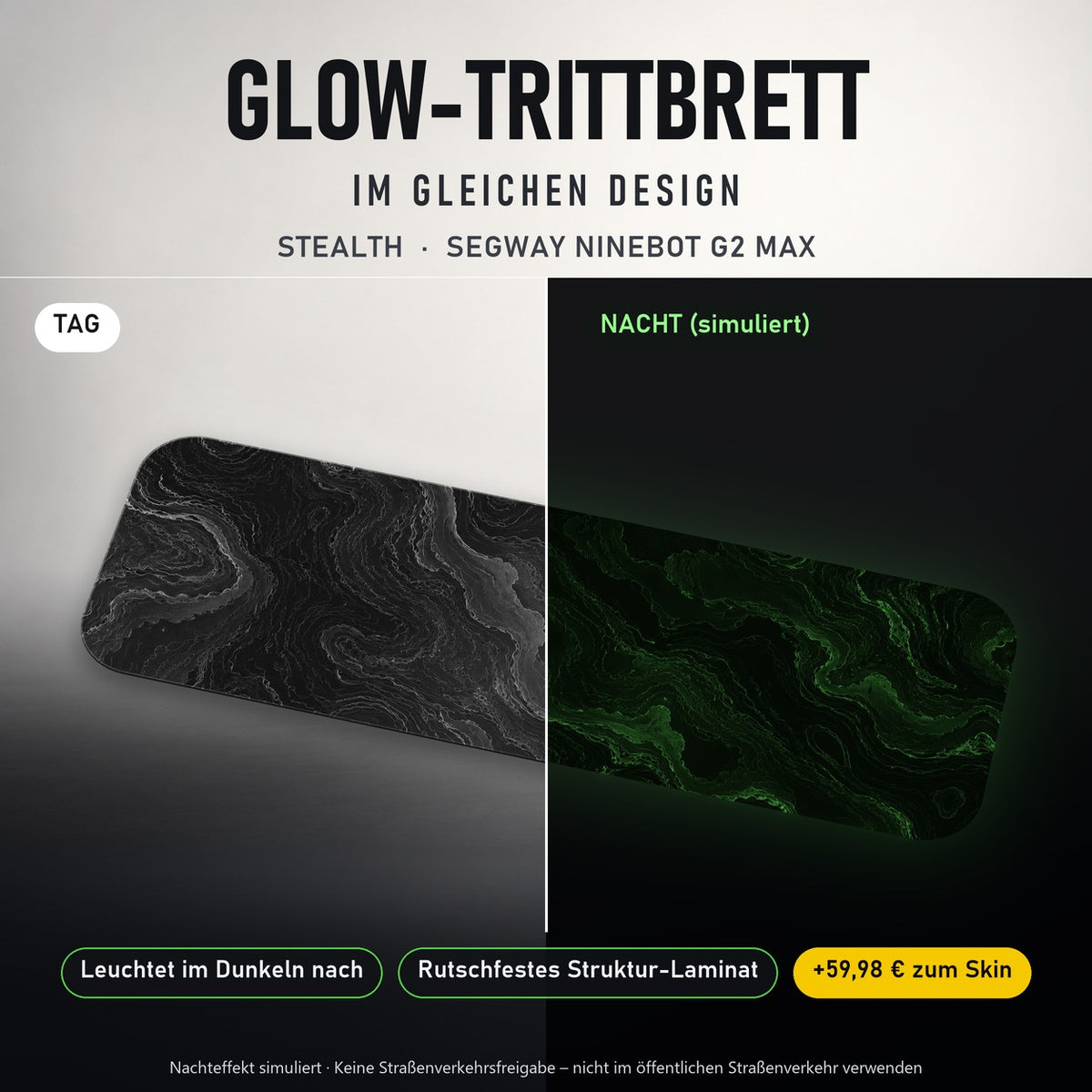 Glow-Trittbrett – STEALTH, Tag/Nacht