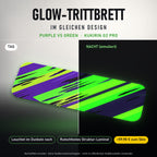 Glow-Trittbrett – PURPLE VS GREEN, Tag/Nacht