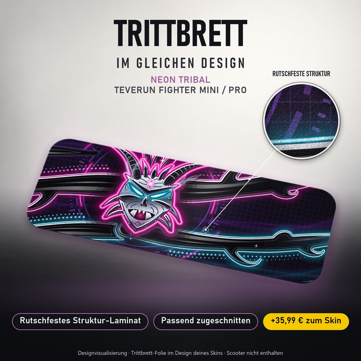 Trittbrett im gleichen Design – NEON TRIBAL