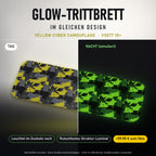 Glow-Trittbrett – YELLOW CYBER CAMOUFLAGE, Tag/Nacht